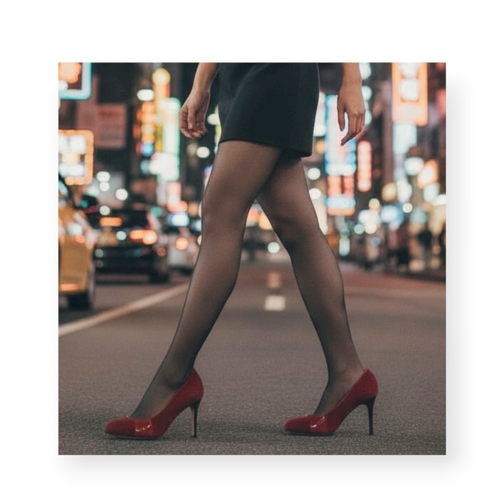 VHTF: new Goldenbleu ♛ Tina Mixed Media Pony Hair Heels Pumps ♛ Red 37.5 7M 7.5M - Picture 15 of 16